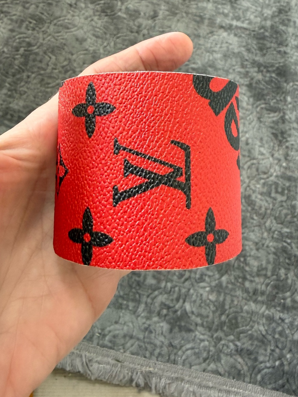 Louis Vuitton Supreme UPCYCLED cuff bracelet from authentic material